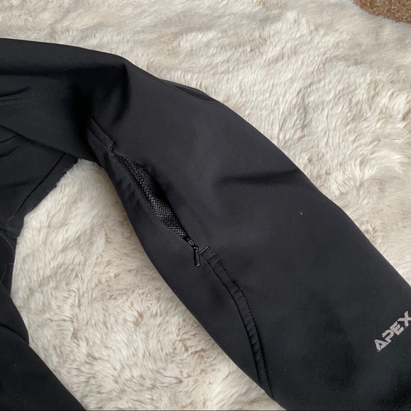 North face black soft shell Recco Apex Jacket - Picture 6 of 10